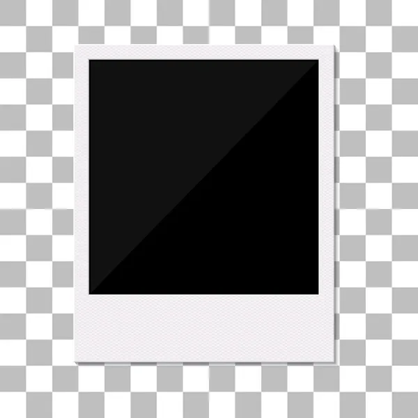 Blank retro polaroid photo frame. — Stock Vector