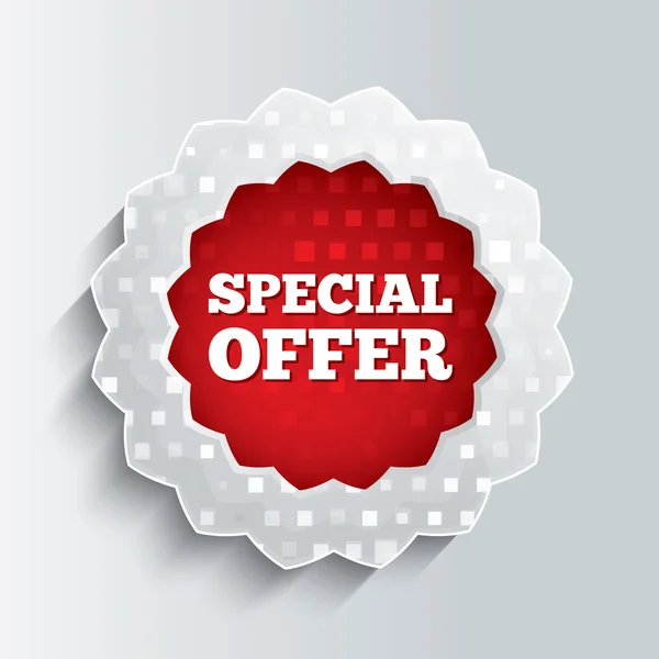 Special offer glass star button. — Stock Photo, Image