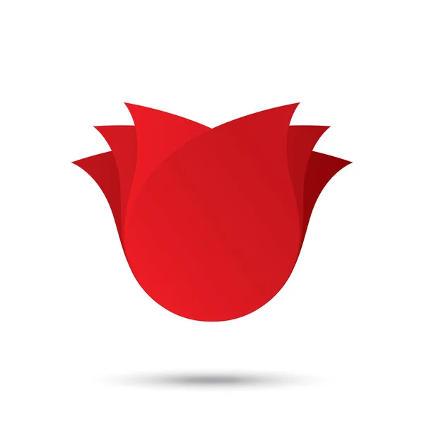 Květina ikona ilustrace. růže koncepce — Stock fotografie
