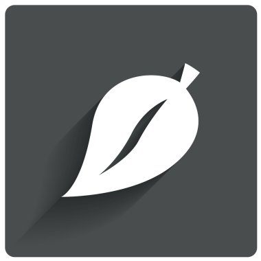 Eco icon leaf illustration. Eco concept.
