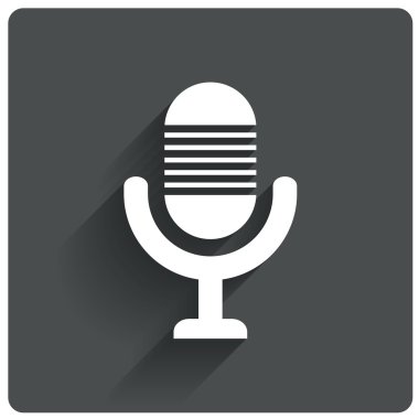 mikrofon simgesi. hoparlör simgesi. canlı müzik işareti
