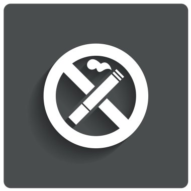 Sigara bir iz yok. duman bir simge yoktur. Sigara durdurmak