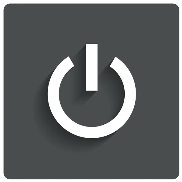 Absztrakt power gomb ikon. kapcsoljuk ki a szimbólum. — Stock Vector