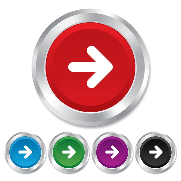 Pijlpictogram-teken. knop Volgende. navigatie symbool — Stockvector