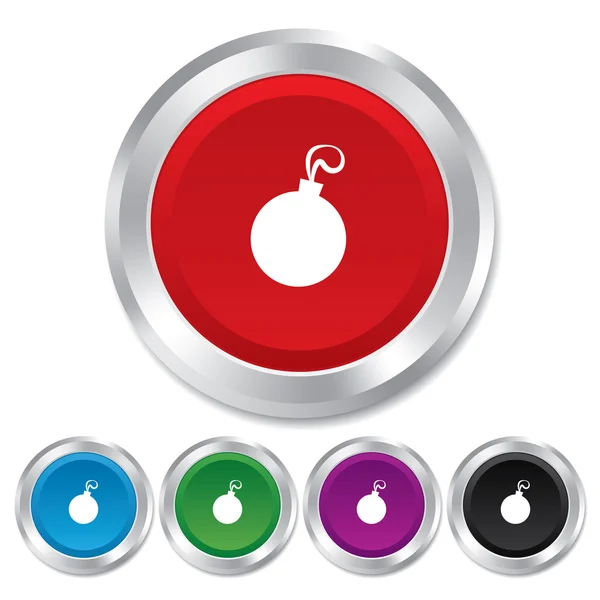 Christmas ball sign icon. Holidays button. — Stock Vector