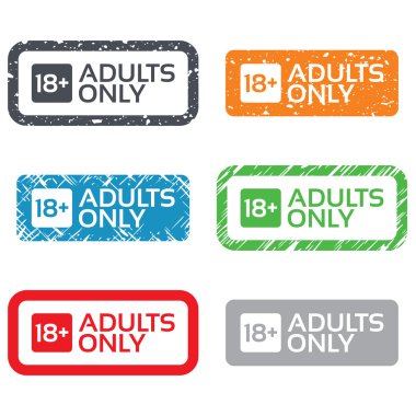 18 yaşında işareti. yetişkin içeriği yalnızca.