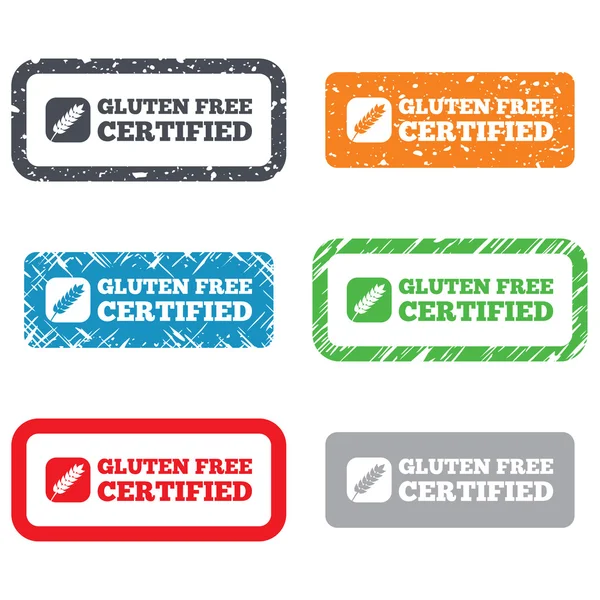 Glutenfreie Zeichen Symbol. kein Glutensymbol. — Stockvektor