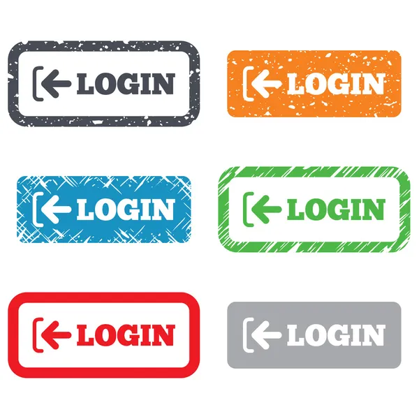 Login sign icon. Sign in symbol. Arrow. — Stock Photo, Image