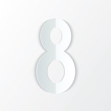 beyaz zemin üzerine 8 Mart kadınlar günü kartı.