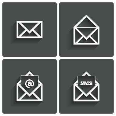 posta kutsal kişilerin resmi. posta sms sembolü. Tabelaya. mektup.