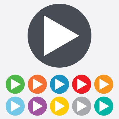 ok işareti simgesi. En yakın düğme. Gezinti simgesi