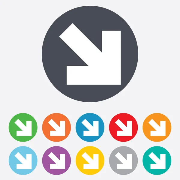 Pijlpictogram-teken. knop Volgende. navigatie symbool — Stockvector
