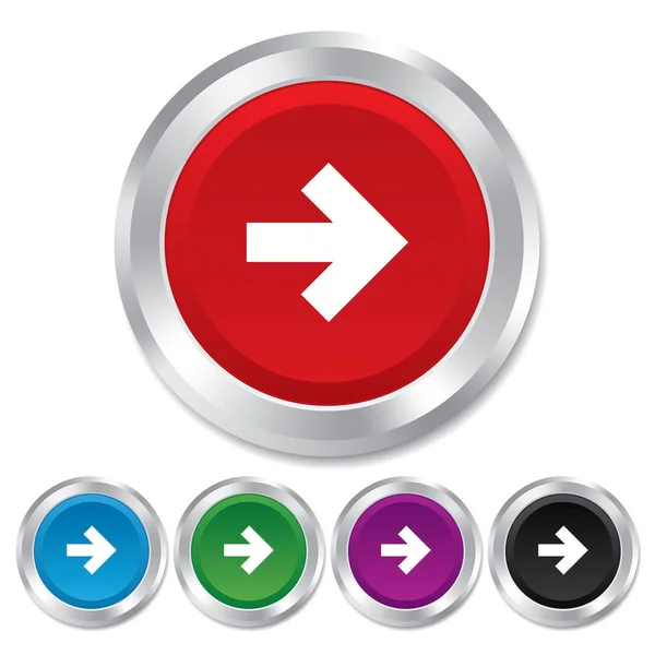 Tecken på pilikonen. Nästa-knappen. navigering symbol — Stockfoto