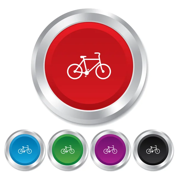 Signo de bicicleta icono. Entrega ecológica . —  Fotos de Stock