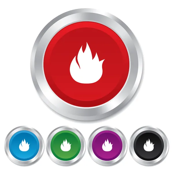 Icône du panneau de feu. Symbole feu . — Photo