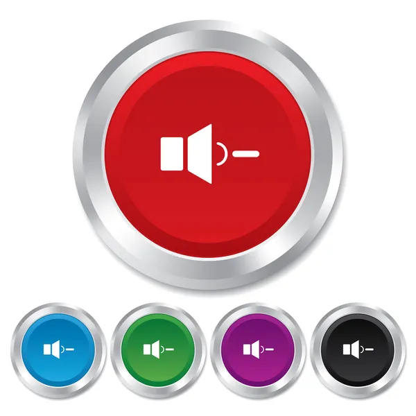 Speaker low volume sign icon. Sound symbol. — Stock Photo, Image