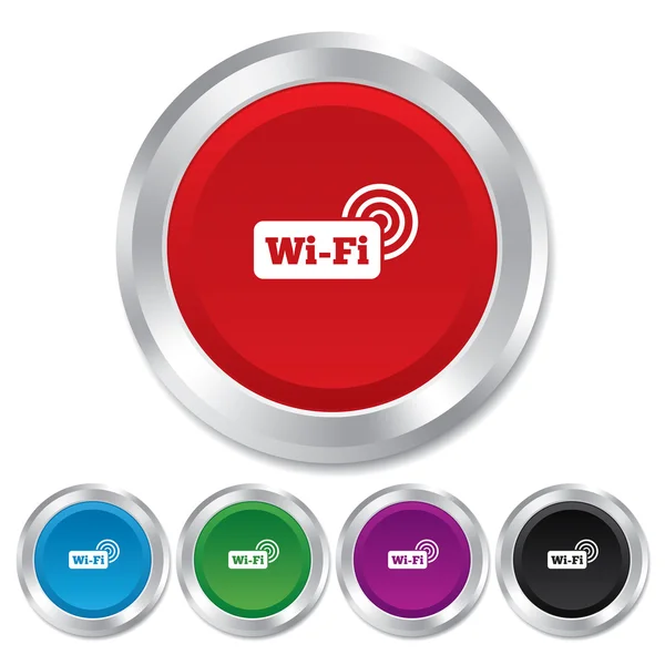 Free wifi sign. Wifi symbol. Wireless Network. — Stock Photo, Image