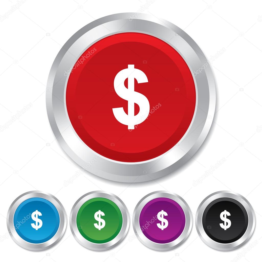 美元符号图标。美元货币符号. ——图库图片© Blankstock #39124213