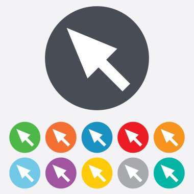 fare imlecini işareti simgesi. İşaretçi simgesi.