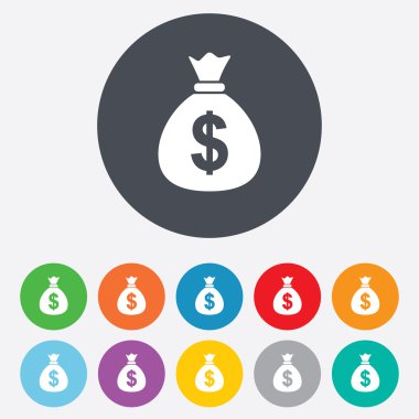 para çantası işareti simgesi. Doları usd Döviz.