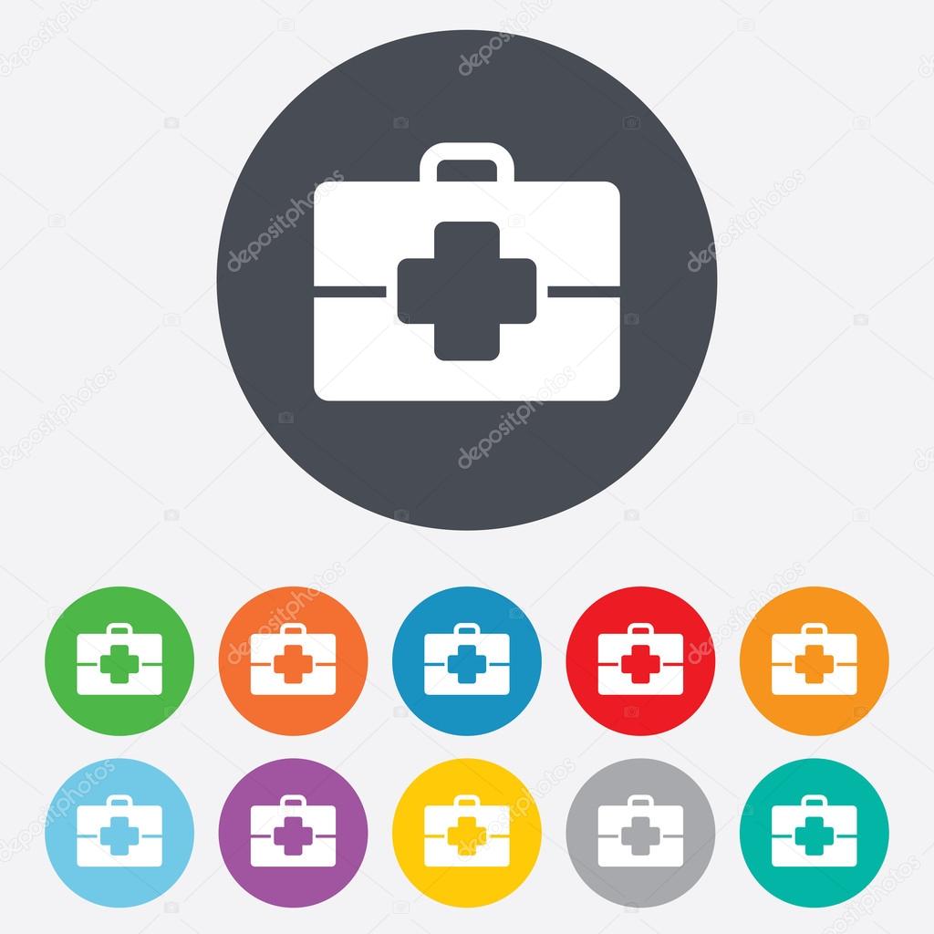 Medical case sign icon. Doctor symbol.