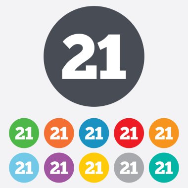 21 yaşında işareti. Yetişkin içerik.