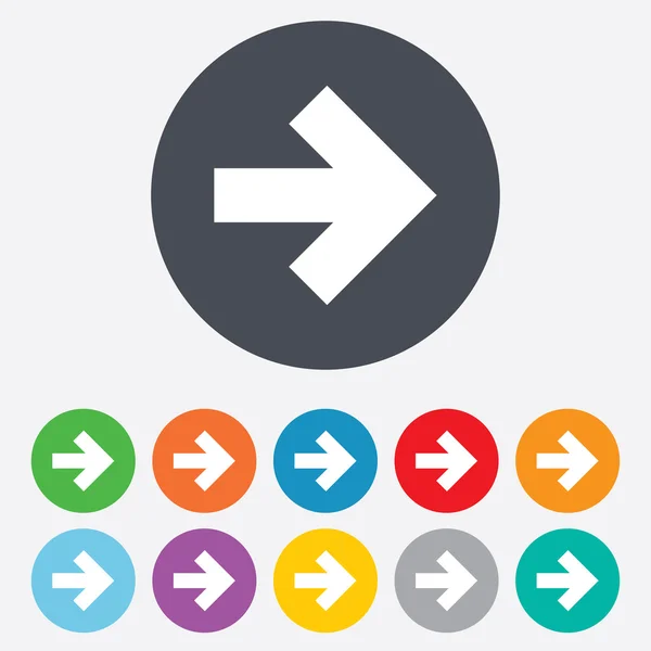 Arrow sign icon. Next button. Navigation symbol — Stock Photo, Image