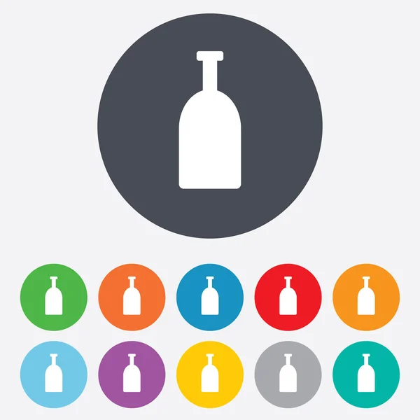 Alcohol sign icon. Drink symbol. Bottle. — Stock Photo, Image