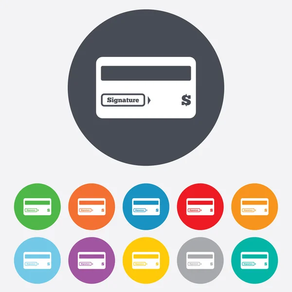 Credit card sign icon. Debit card symbol. — Stock Photo, Image