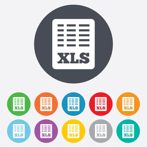 Excel-Dokument-Symbol. xls-Taste herunterladen. — Stockfoto