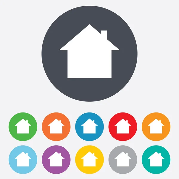 Home sign icon. Main page button. Navigation — Stock Photo, Image