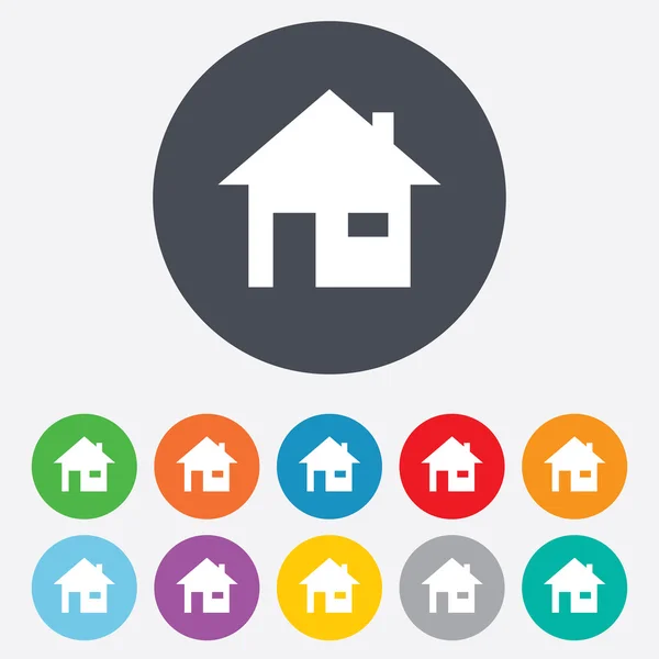 Home sign icon. Main page button. Navigation — Stock Photo, Image