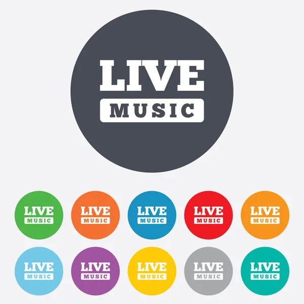 Live music sign icon. Karaoke symbol. — Stock Photo, Image