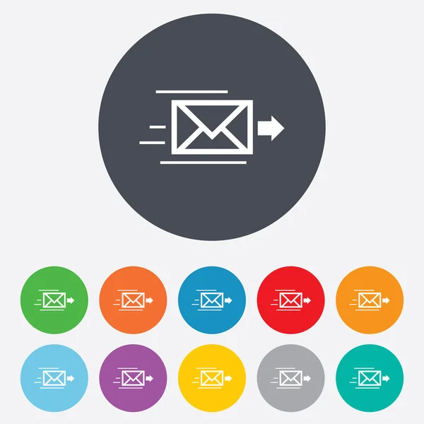 [メール配信] アイコン。封筒のシンボルです。メッセージ — ストック写真