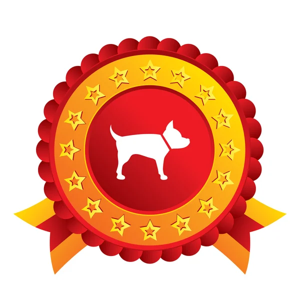 Hundezeichensymbol. Haustiersymbol. — Stockvektor