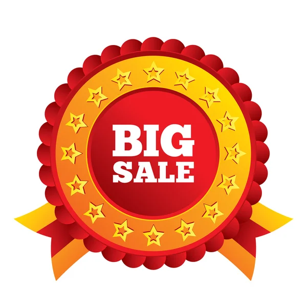 Big sale sign icon. Special offer symbol. — Stock Vector