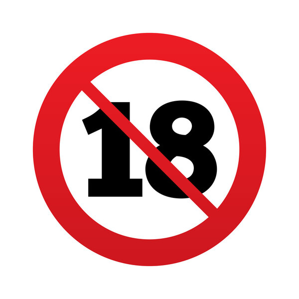 No 18 years old sign. Adults content.