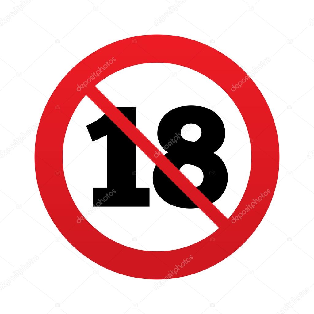 No 18 years old sign. Adults content.