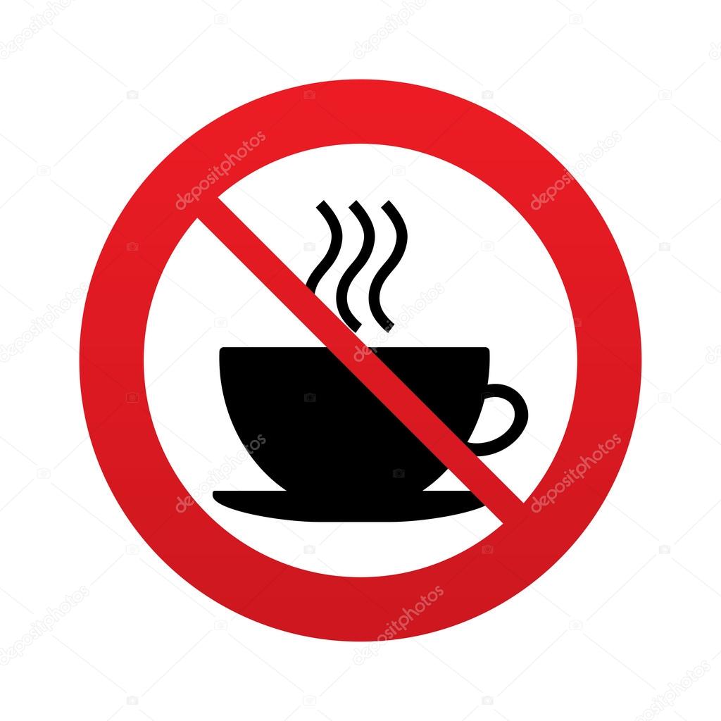 Interdiction du café images vectorielles, Interdiction du café vecteurs  libres de droits | DepositPhotos, image size:1024x1024