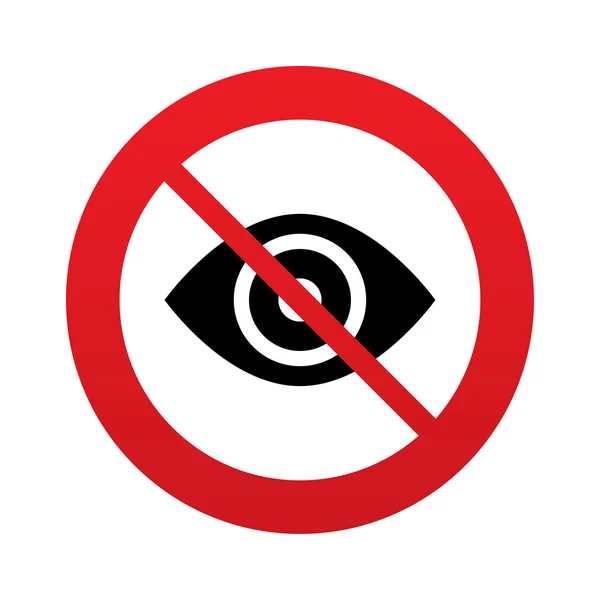 Eye sign icon. Publish content button. — Stock Vector