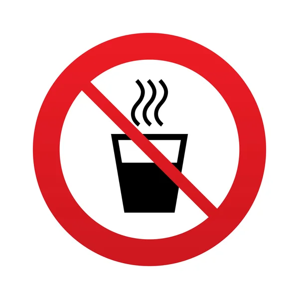 Hot water sign icon. Hot drink symbol. — Stock Vector