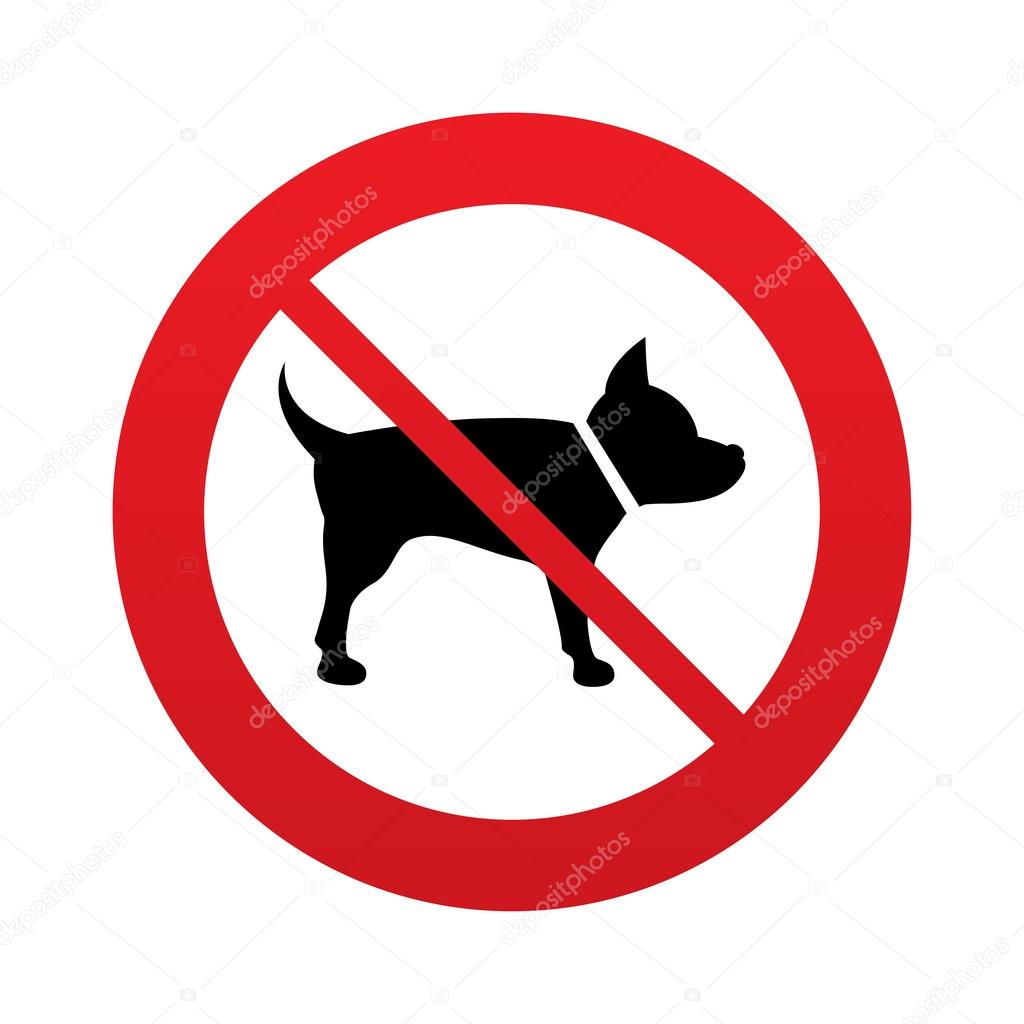No Dog sign icon. Pets symbol.