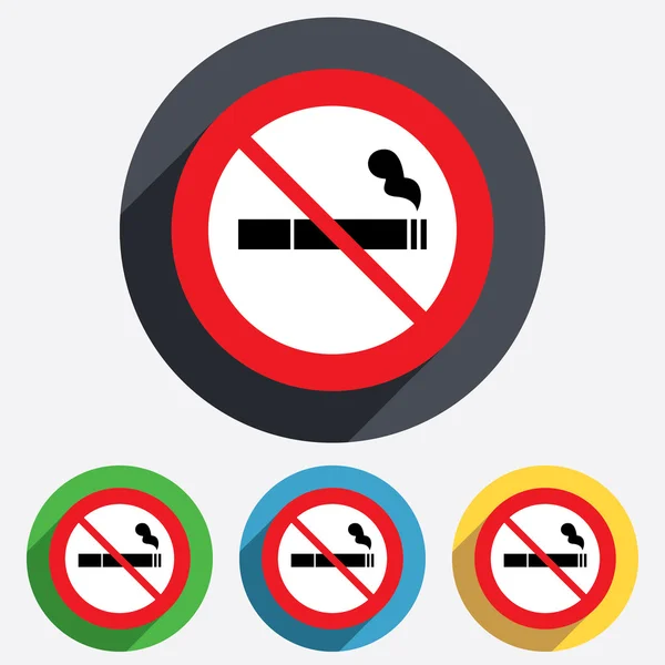 Ingen rökning tecken ikon. cigarett symbol. — Stockfoto