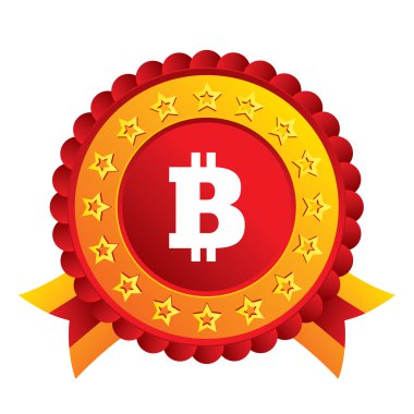 bitcoin işareti simgesi. şifreleme para birimi simgesi