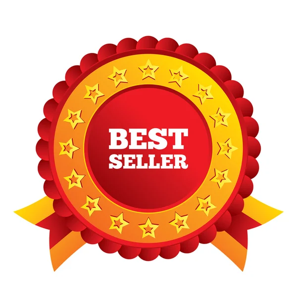 Best seller sign icon. Best seller award symbol — Stock Photo, Image