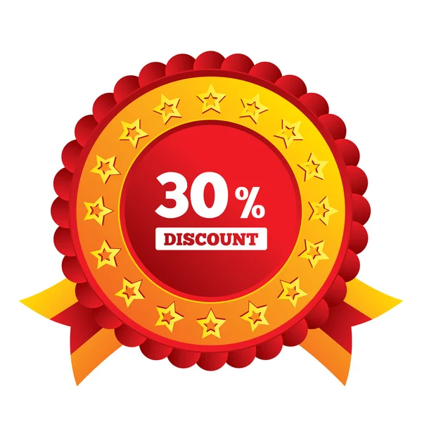 30 percent discount sign icon. Sale symbol. — Stock Photo, Image