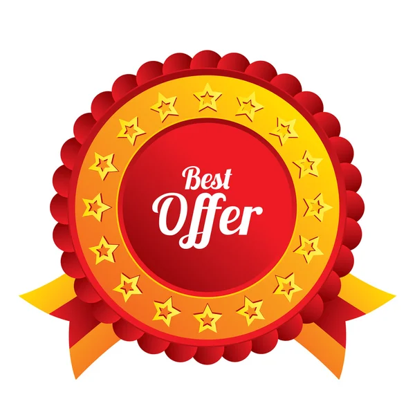 Best offer sign icon. Sale symbol. — Stock Photo, Image