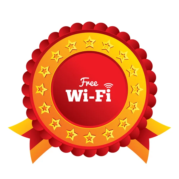 Assinatura wifi grátis. Símbolo Wifi. Rede sem fios . — Fotografia de Stock