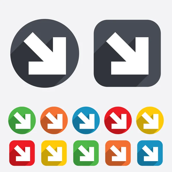 Arrow sign icon. Next button. Navigation symbol — Stock Vector