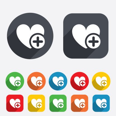 kalp işareti simgesi. sevgili simge ekle.